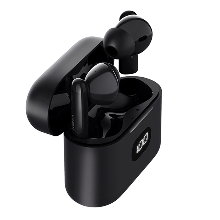 

Nokia E3102 Digital Display ENC Noise Reduction Bluetooth 5.1 Earphone with Charging Box(Black)
