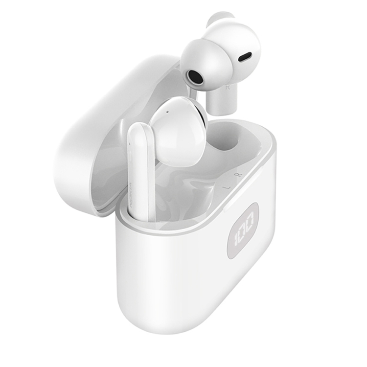 

Nokia E3102 Digital Display ENC Noise Reduction Bluetooth 5.1 Earphone with Charging Box(White)