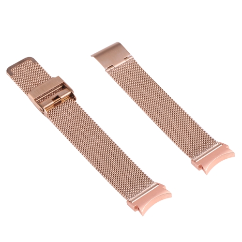 

For Samsung Galaxy Watch4 40mm/44mm Double Insurance Buckle Milanese Replacement Strap Watchband(Rose Gold)