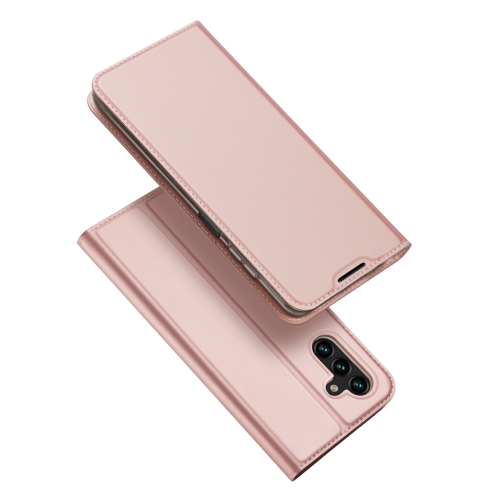 

For Samsung Galaxy A13 5G / A04s 164.7mm DUX DUCIS Skin Pro Series Horizontal Flip Leather Phone Case with Holder & Card Slots(Rose Gold)