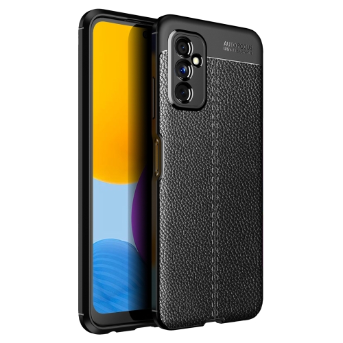 

For Samsung Galaxy M52 5G Litchi Texture TPU Shockproof Phone Case(Black)