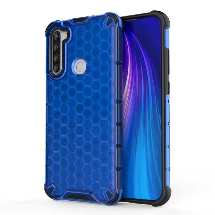 

For Xiaomi Redmi Note 8T Shockproof Honeycomb PC + TPU Protective Case(Blue)