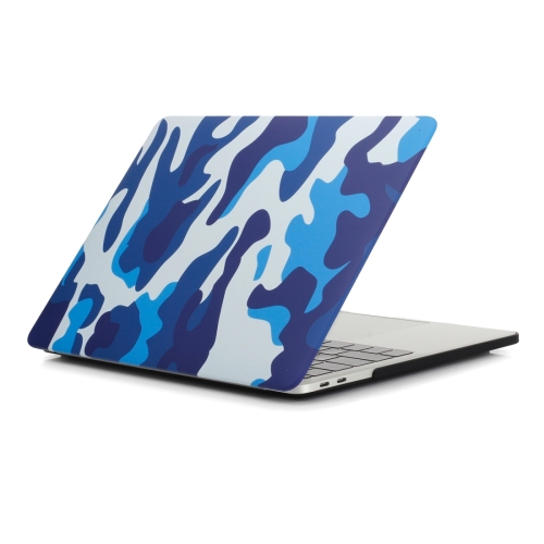 

Camouflage Pattern Laptop Water Decals PC Protective Case For MacBook Air 13.3 inch A1932 / A2179 / A2337(Blue Camouflage)