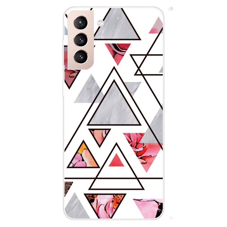 

For Samsung Galaxy S22+ 5G Shockproof Painted Transparent TPU Phone Protective Case(SJ-2)