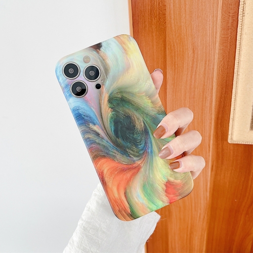 

TPU Shockproof Phone Case For iPhone 13 Pro(Swirl Yellow)