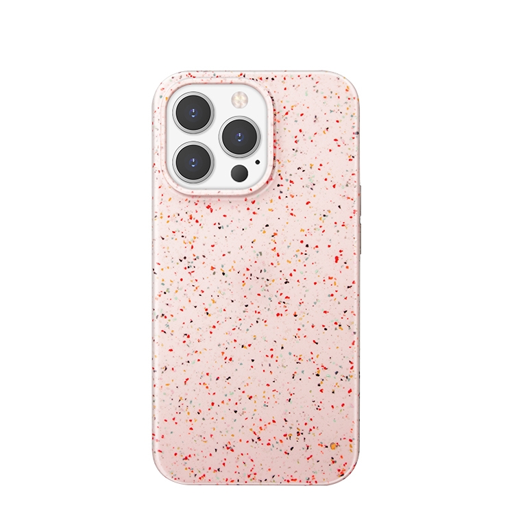 

Mutural Binfen Series 3D Raised Silicone Skin-friendly Feel Phone Case For iPhone 13(Pink)