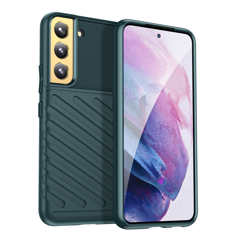 

For Samsung Galaxy S22+ 5G Thunderbolt Shockproof TPU Soft Phone Case(Green)
