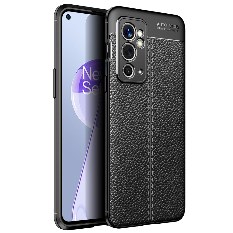 

For OnePlus 9RT 5G Litchi Texture TPU Shockproof Phone Case(Black)