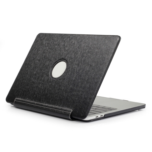 

Laptop One-piece PU Leather Case For MacBook Pro 14.2 inch A2442 2021(Black)