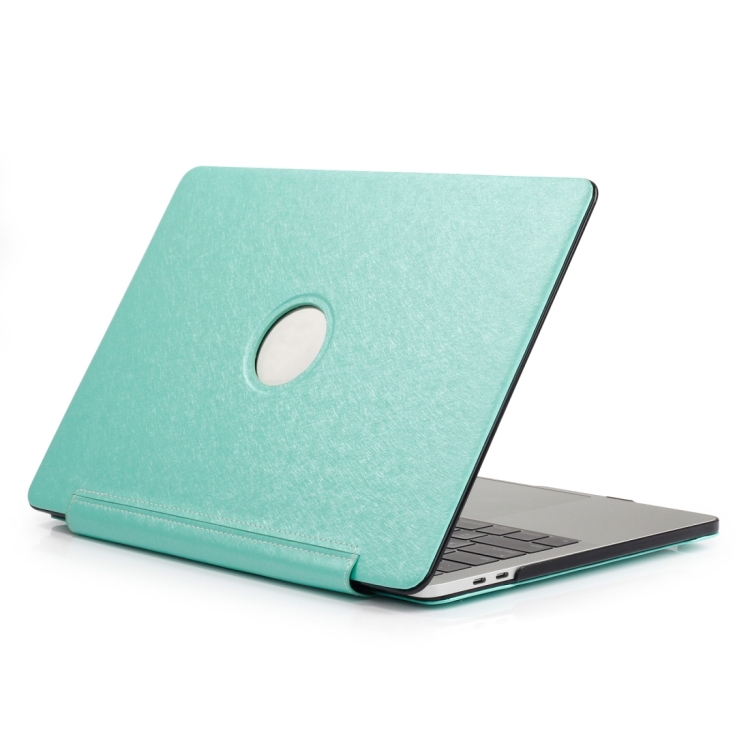 

Laptop One-piece PU Leather Case For MacBook Pro 16.2 inch A2485 2021(Mint Green)