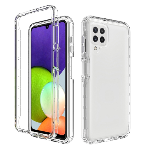 

For Samsung Galaxy A22 4G High Transparency Two-color Gradual Change PC+TPU Phone Case(Transparent)