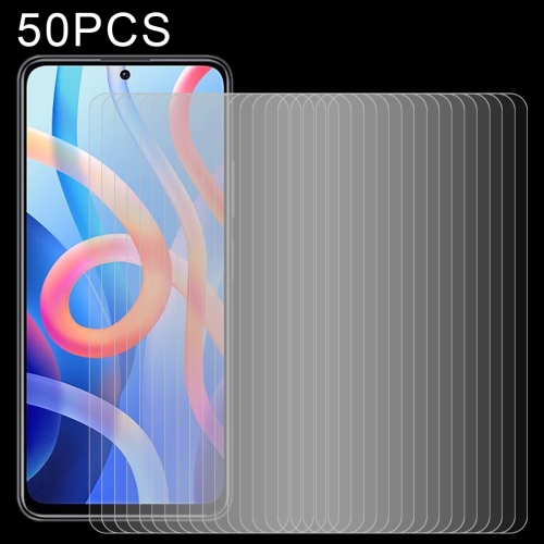 For Xiaomi Redmi Note 11 / Poco M4 Pro 5G 50 PCS 0.26mm 9H 2.5D Tempered Glass Film
