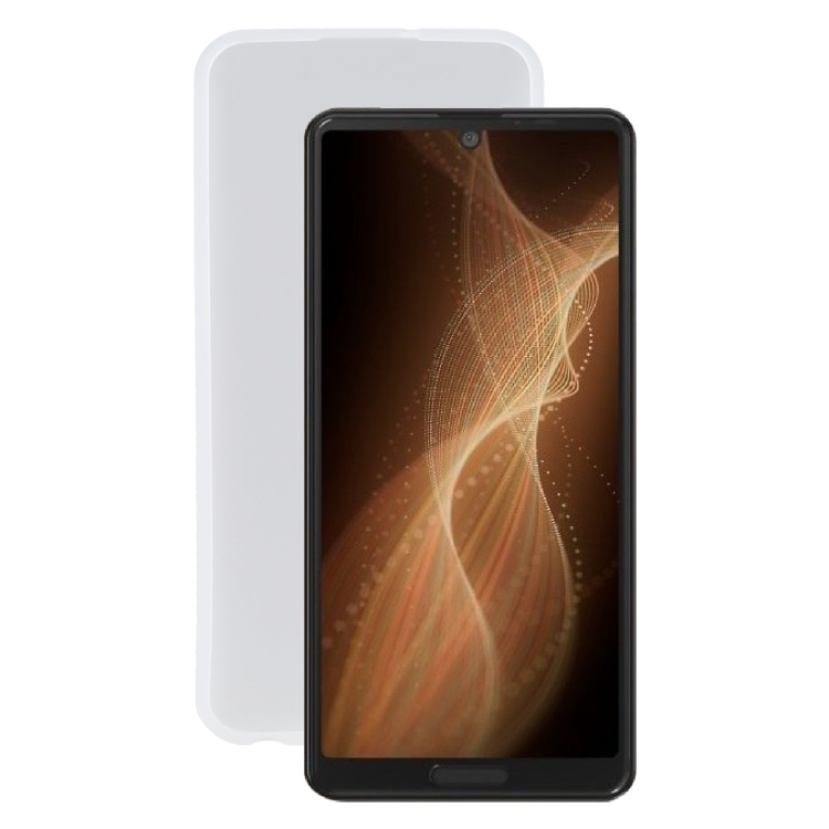 

TPU Phone Case For Sharp Aquos Sense 4 Basic/A003SH(Transparent White)