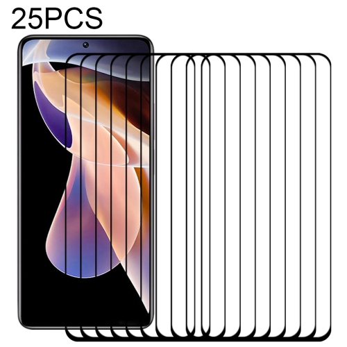 

For Xiaomi Redmi Note 11 Pro / 11 Pro+ 25 PCS Full Glue Full Screen Tempered Glass Film