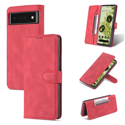 For Google Pixel 6 Pro AZNS Dream Second Generation Skin Feel Horizontal Flip Phone Leather Case(Red)
