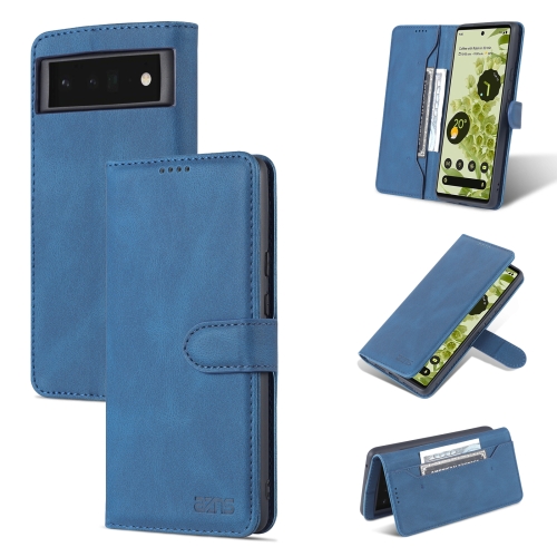 For Google Pixel 6 Pro AZNS Dream Second Generation Skin Feel Horizontal Flip Phone Leather Case(Blue)