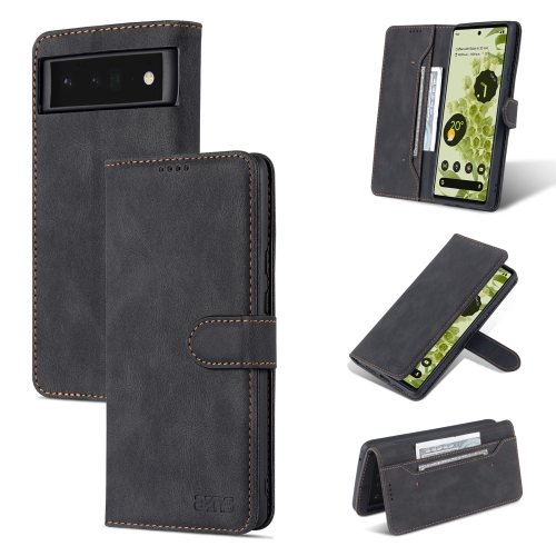 For Google Pixel 6 Pro AZNS Dream Second Generation Skin Feel Horizontal Flip Phone Leather Case(Black)