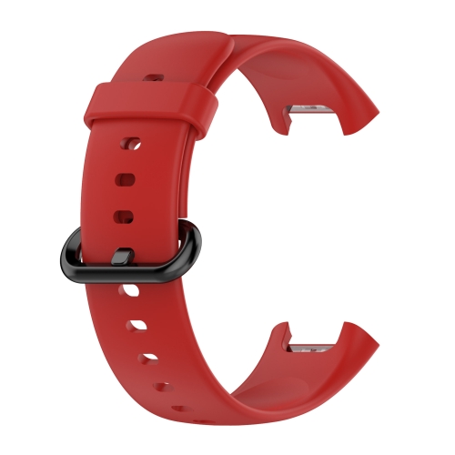 

For Xiaomi Redmi Watch 2 Solid Color Silicone Strap Watch Band(Red)