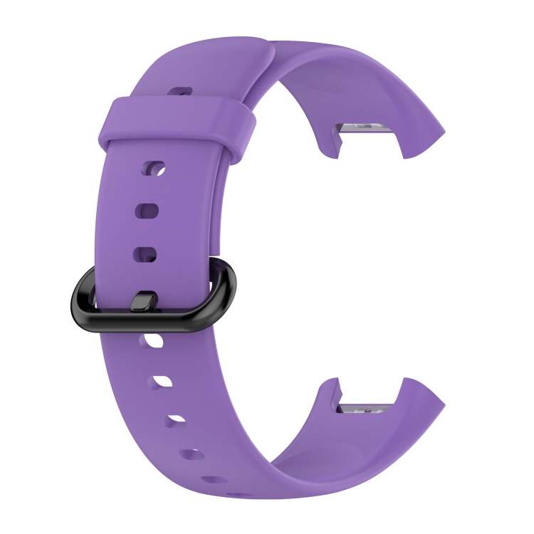 

For Xiaomi Redmi Watch 2 Solid Color Silicone Strap Watch Band(Light Purple)