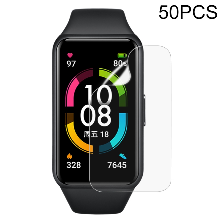

For Honor Band 6 50 PCS Soft Hydrogel Film Watch Screen Protector