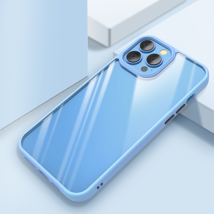 

Clear Back Shockproof Phone Case For iPhone 13 Pro(Sierra Blue)