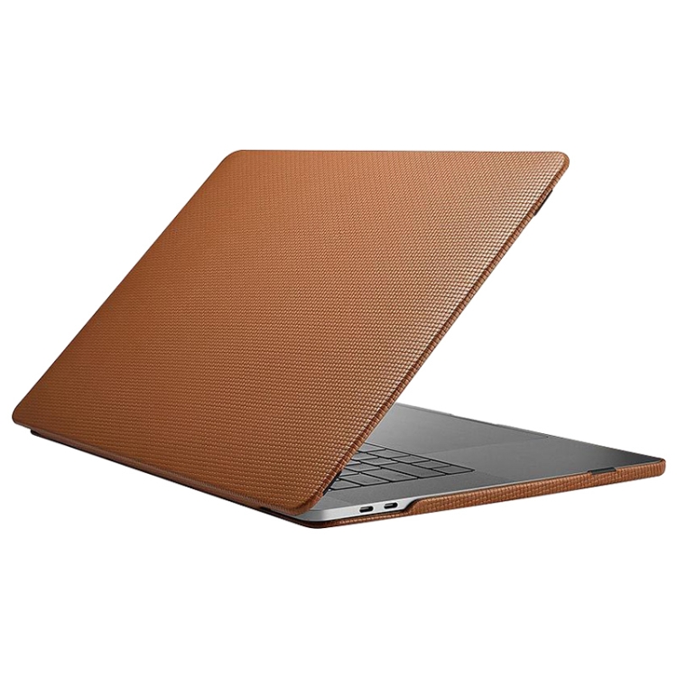 ICARER Top Layer Cowhide Leather Ultra-thin Anti-fall Laptop Case For MacBook Air 13.3 inch A2179 / A2337 / A1932(Brown)
