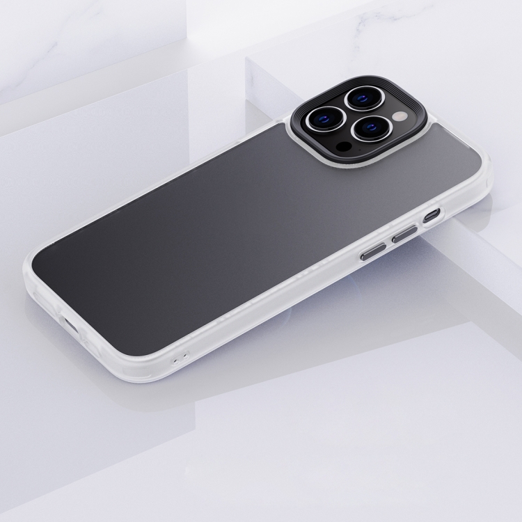 

Frosted Back Shockproof Phone Case For iPhone 13 Pro(Frosted White)