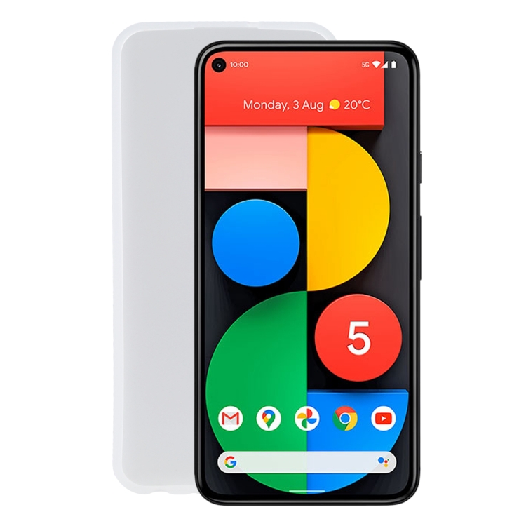 

TPU Phone Case For Google Pixel 5(Transparent White)