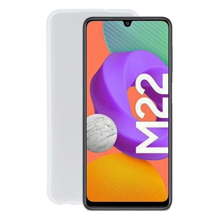 

TPU Phone Case For Samsung Galaxy M22 / A22(Transparent White)