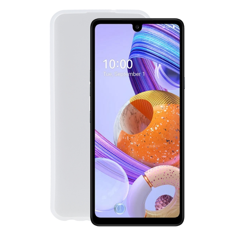 

TPU Phone Case For LG K71(Transparent White)