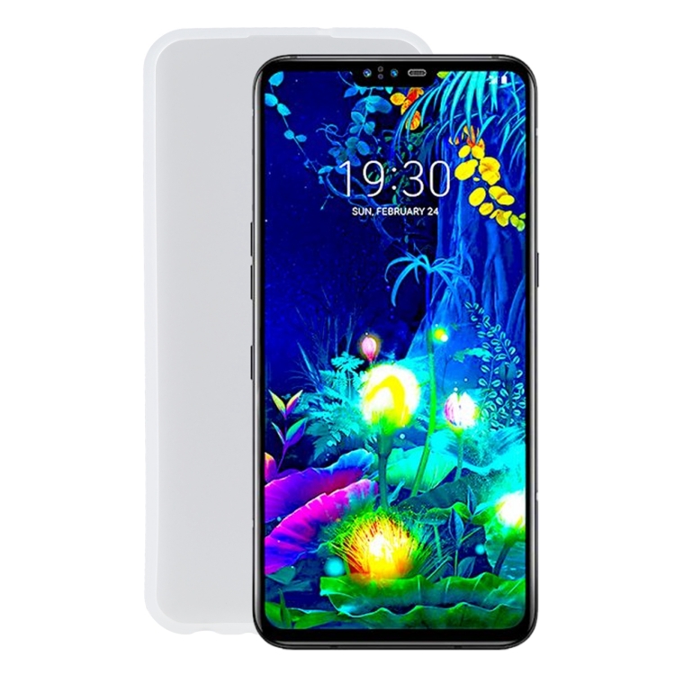 

TPU Phone Case For LG V50S ThinQ 5G(Transparent White)