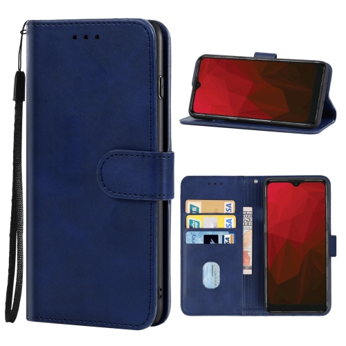 

Leather Phone Case For Vodafone Smart V11(Blue)