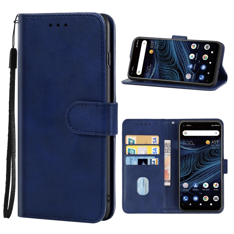 

Leather Phone Case For ZTE Blade X1 5G(Blue)
