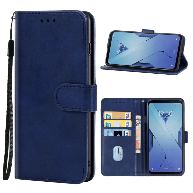 

Leather Phone Case For Xiaomi Black Shark 3S(Blue)