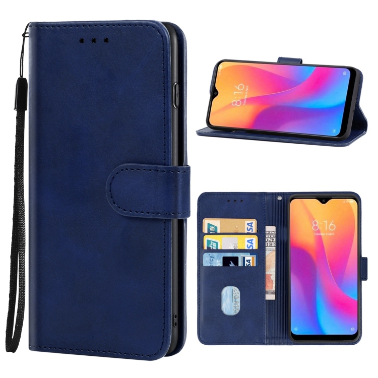 

Leather Phone Case For Xiaomi Redmi 9AT(Blue)