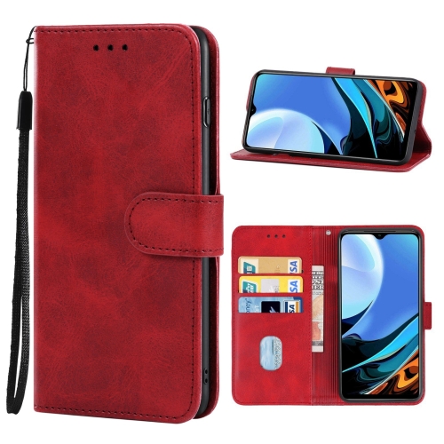 

Leather Phone Case For Xiaomi Redmi 9C NFC(Red)