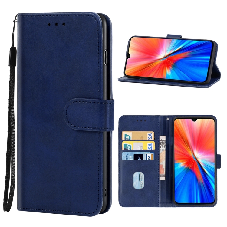 

Leather Phone Case For Xiaomi Redmi Note 8 2021(Blue)