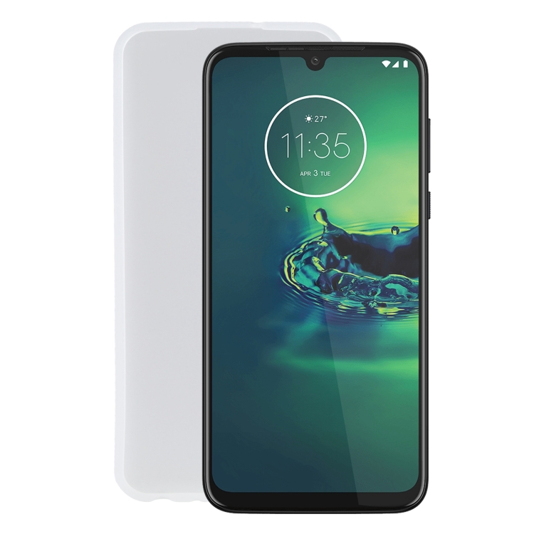 

TPU Phone Case For Motorola Moto G8 Plus(Transparent White)