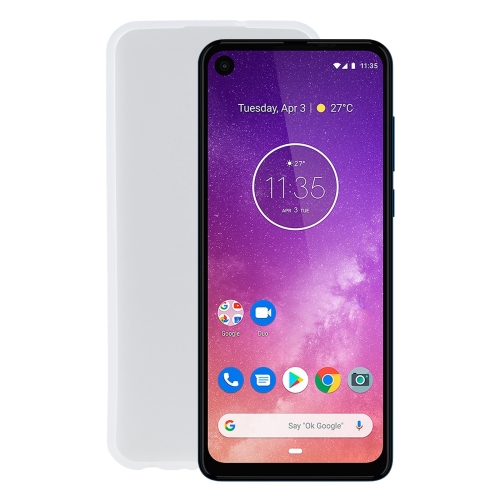 

TPU Phone Case For Motorola One Vision(Transparent White)