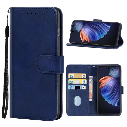 

Leather Phone Case For Tecno Camon 17 Pro(Blue)