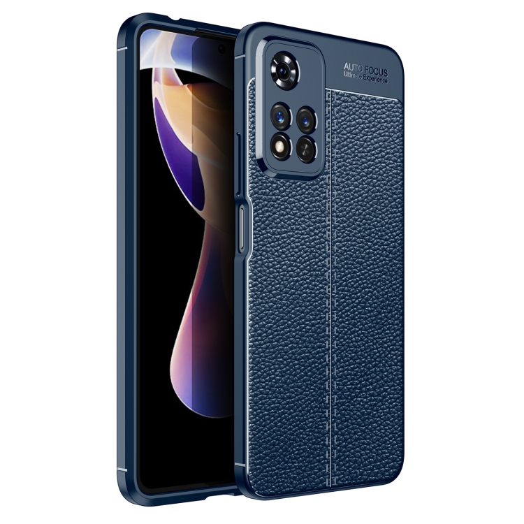 

For Xiaomi Redmi Note 11 Pro Litchi Texture TPU Shockproof Phone Case(Blue)