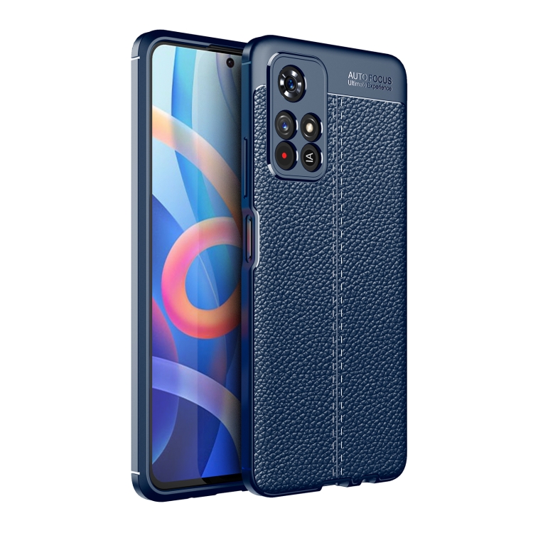 

For Xiaomi Redmi Note 11 Litchi Texture TPU Shockproof Phone Case(Blue)