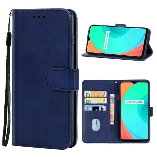 

For OPPO Realme C11 2021 Leather Phone Case(Blue)