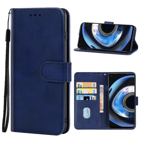 

For OPPO Realme Q3 5G / Realme V13 5G / Q3i 5G / Realme 8 5G / Narzo 30 5G Leather Phone Case(Blue)