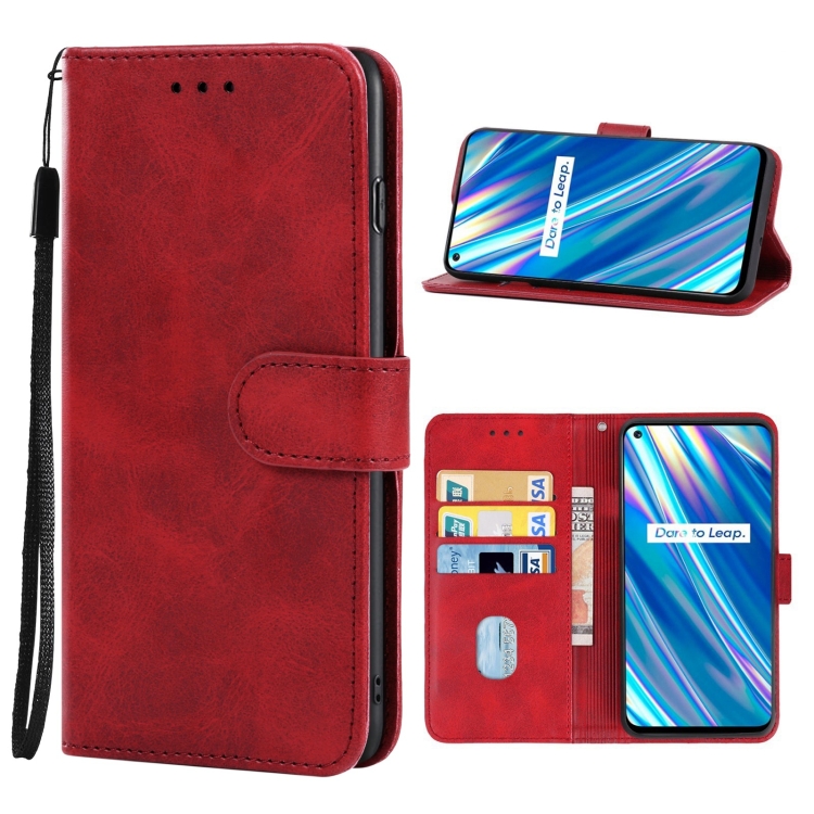 

Leather Phone Case For OPPO Realme Q3i 5G(Red)