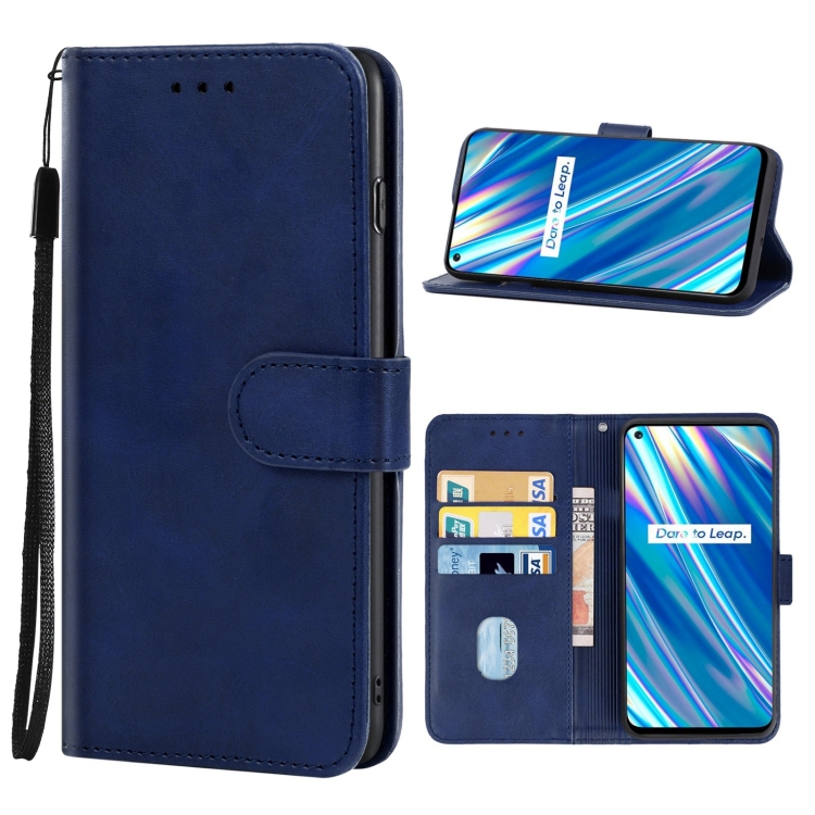 

Leather Phone Case For OPPO Realme Q3i 5G(Blue)