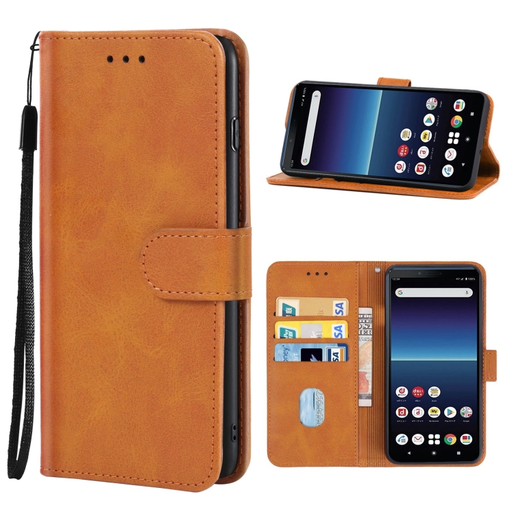 

Leather Phone Case For Sony Xperia 10 II(Brown)