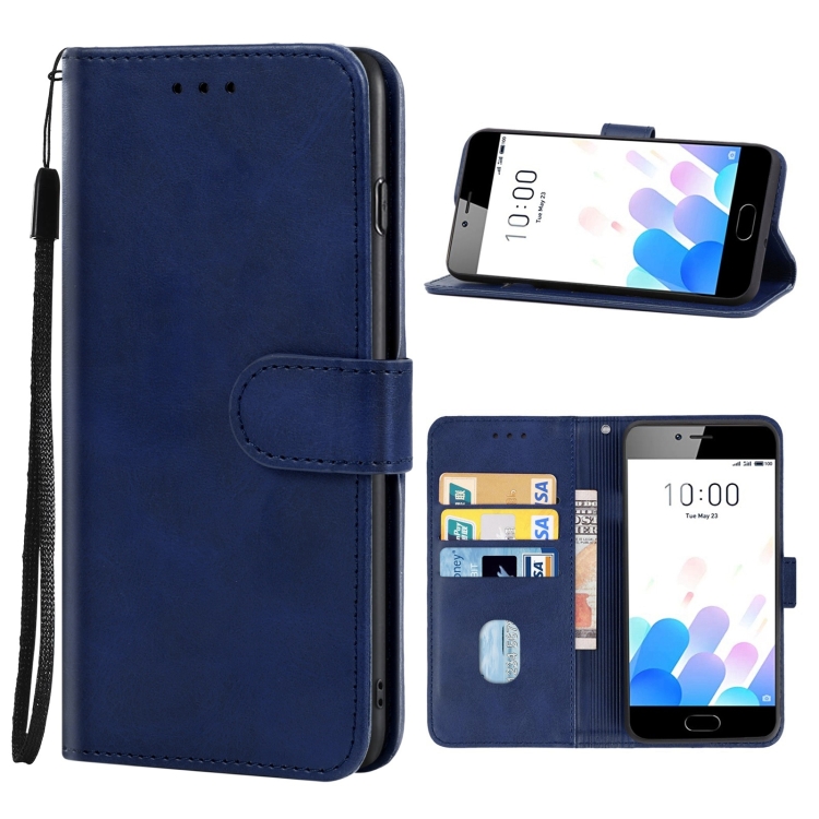 

Leather Phone Case For Meizu M5c(Blue)