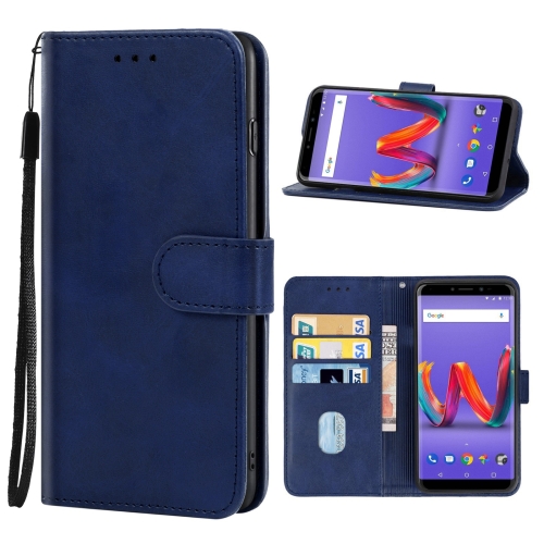 

Leather Phone Case For Wiko Harry2(Blue)