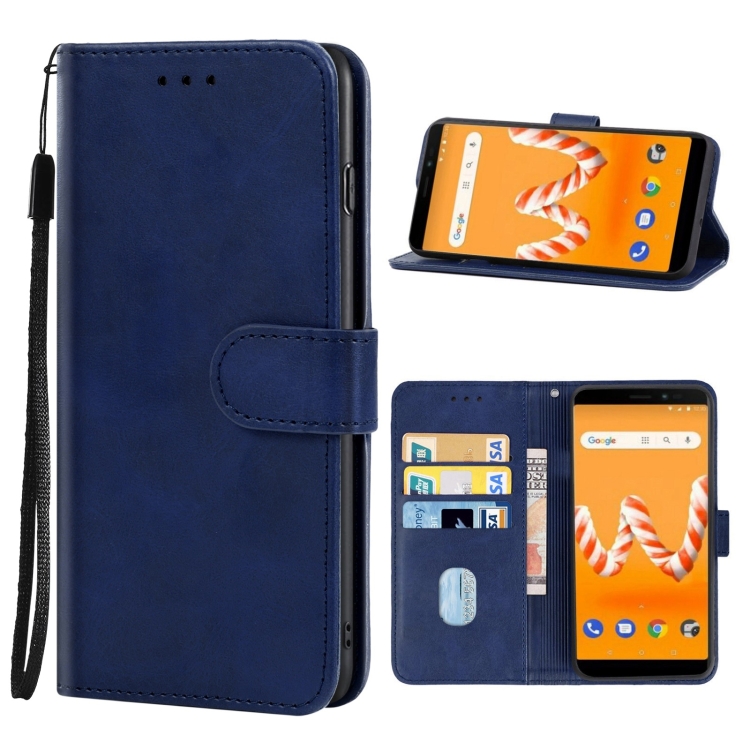 

Leather Phone Case For Wiko Sunny4 Plus(Blue)